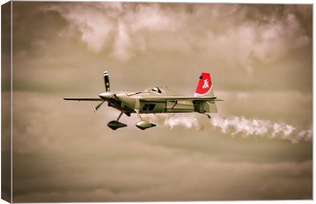 Thrilling Red Bull Air Race Canvas Print by Simon Marlow