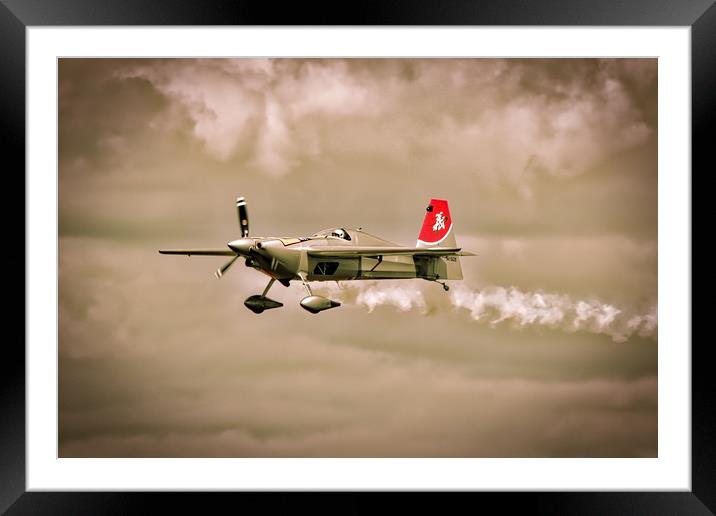Thrilling Red Bull Air Race Framed Mounted Print by Simon Marlow