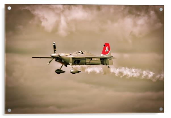 Thrilling Red Bull Air Race Acrylic by Simon Marlow