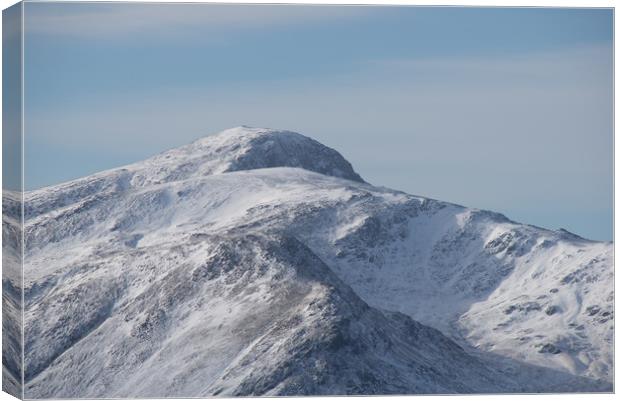 Winter Fells of the Lakes Canvas Print by John Malley