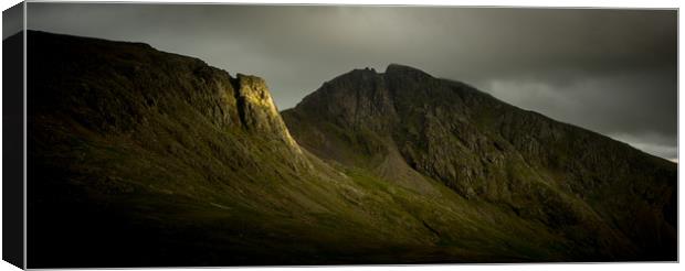 Pikes Crag on Scafell Pikes Canvas Print by John Malley