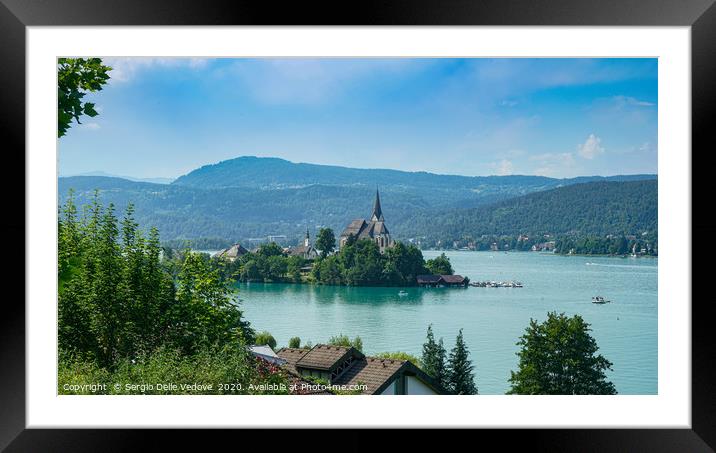 Wortersee lake, Austria Framed Mounted Print by Sergio Delle Vedove