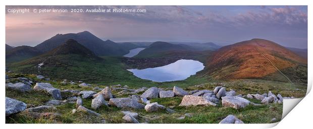 Loughshannagh & Silent Valley Print by Peter Lennon