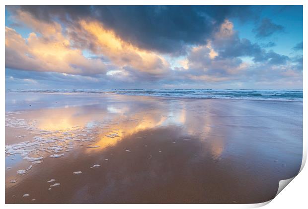 Sandymouth Bay Sunrise Print by CHRIS BARNARD