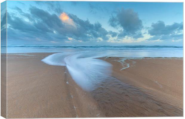 The Tide Rushes In Canvas Print by CHRIS BARNARD