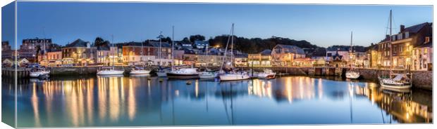 Padstow Harbour at Dusk, Cornwall Canvas Print by Mick Blakey