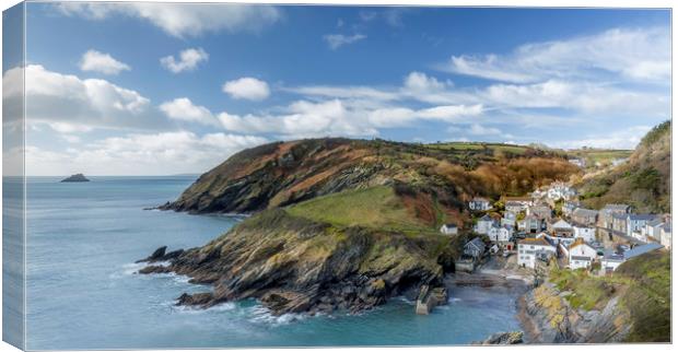 Harbour view, Portloe, Cornwall Canvas Print by Mick Blakey