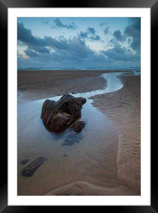 Sandymouth Beach Framed Mounted Print by CHRIS BARNARD