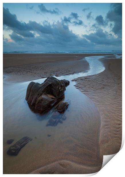 Sandymouth Beach Print by CHRIS BARNARD