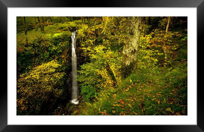 Scaleforce Waterfall Framed Mounted Print by John Malley