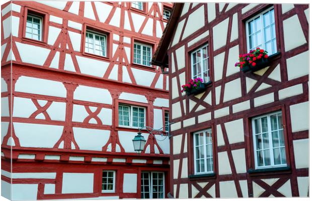 Meersburg Half-Timbers Canvas Print by DiFigiano Photography