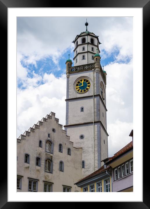 Blaserturm in Ravensburg Framed Mounted Print by DiFigiano Photography