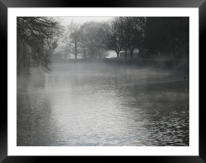 Mist over Holy Waters Framed Mounted Print by Heather Goodwin