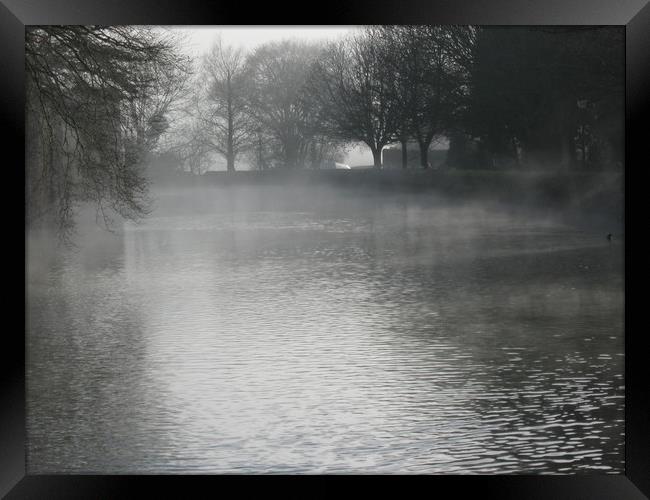 Mist over Holy Waters Framed Print by Heather Goodwin