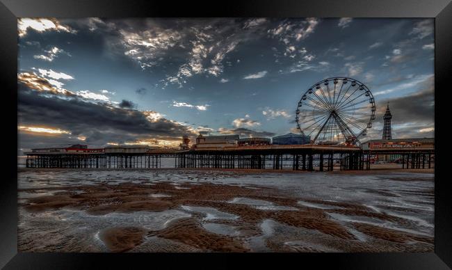 Blackpool Central Pier and Tower Framed Print by Scott Somerside
