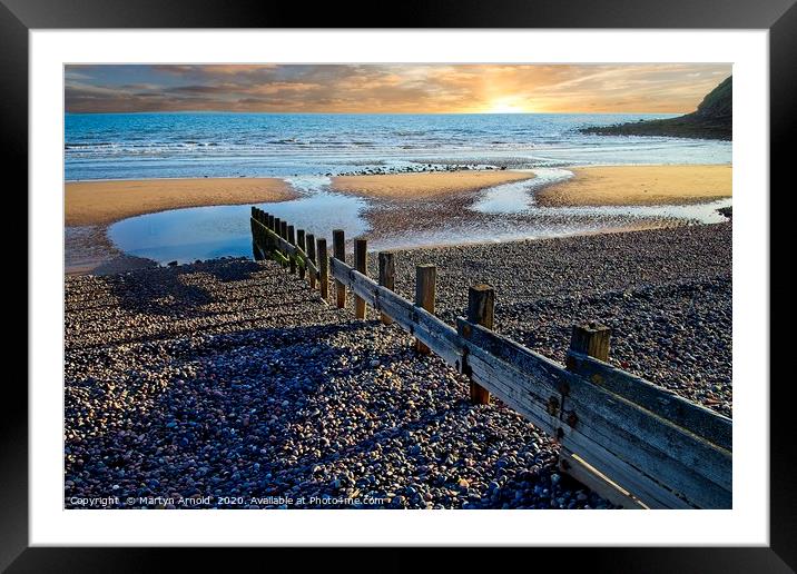 Sunset and Shadows Framed Mounted Print by Martyn Arnold