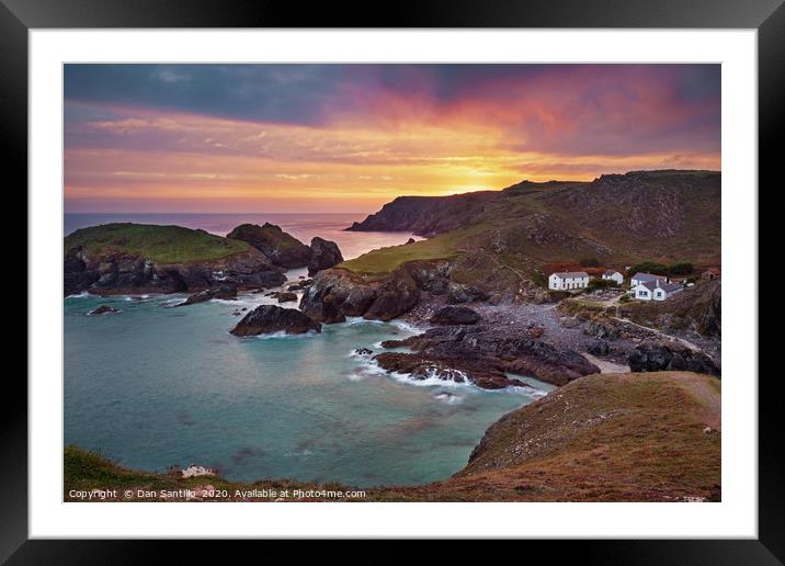 Kynance Cove, Cornwall Framed Mounted Print by Dan Santillo