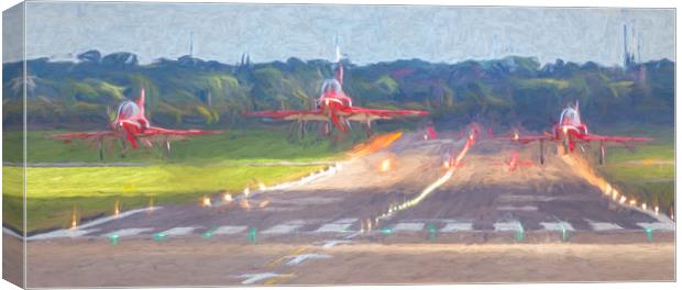 Red Arrows launching Canvas Print by Jason Wells