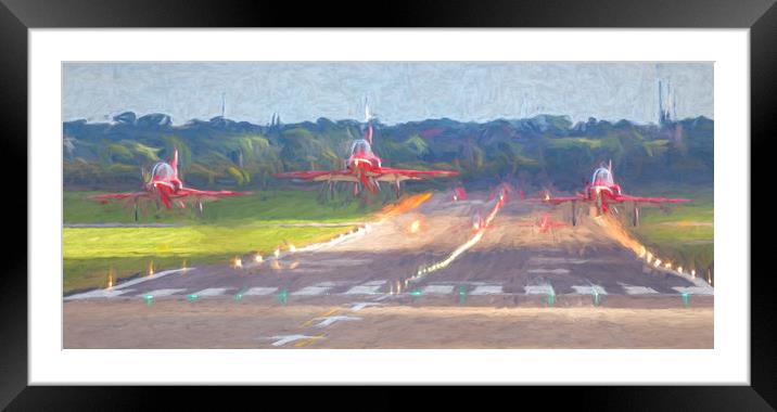 Red Arrows launching Framed Mounted Print by Jason Wells