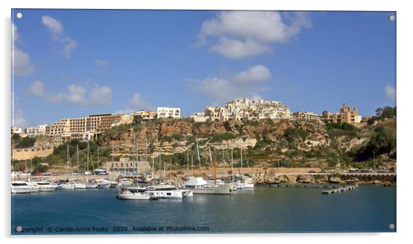 Gozo Malta. Acrylic by Carole-Anne Fooks