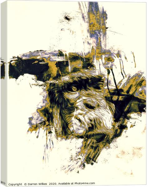 Chimpanzee Art  Canvas Print by Darren Wilkes