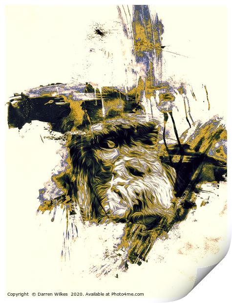 Chimpanzee Art  Print by Darren Wilkes
