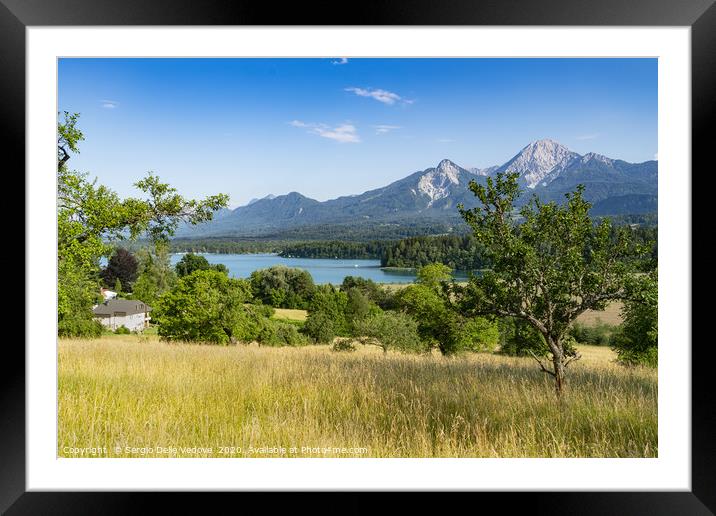 Ossiachersee lake, Austria Framed Mounted Print by Sergio Delle Vedove