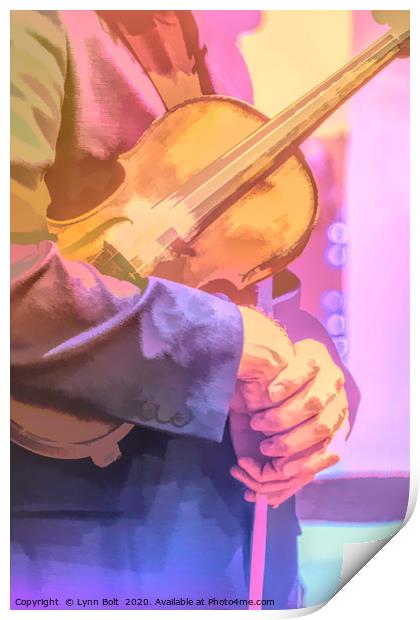 The Violinists Fingers Print by Lynn Bolt