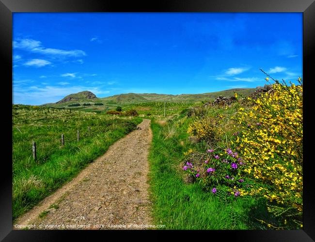 West Highland Way looking towards Dumgoyne Hill    Framed Print by yvonne & paul carroll