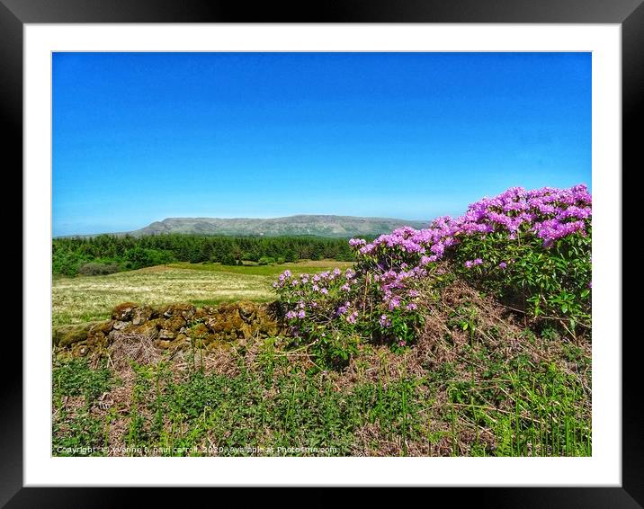   View to the Campsies from near Edenmill          Framed Mounted Print by yvonne & paul carroll