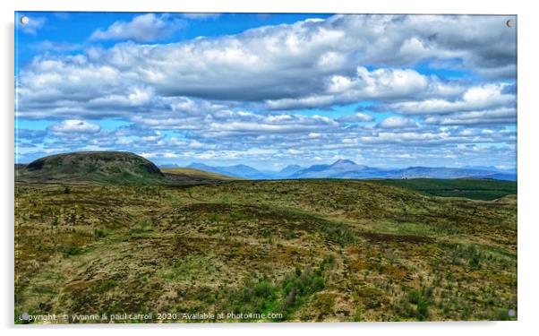 Kilpatrick hills, near Glasgow                     Acrylic by yvonne & paul carroll