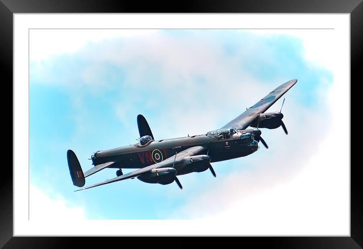 The Lancaster Bomber Framed Mounted Print by Dave Newman