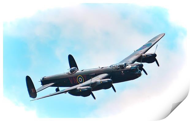 The Lancaster Bomber Print by Dave Newman