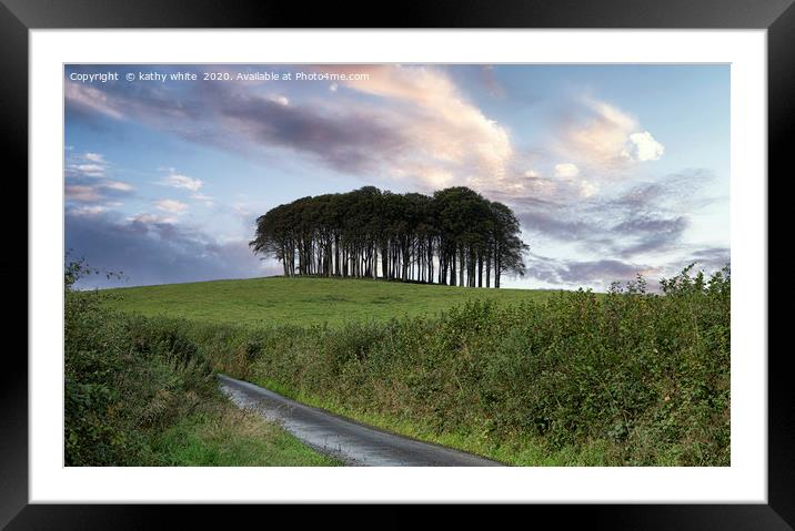 Nearly Home Trees, Coming home trees, nearly there Framed Mounted Print by kathy white