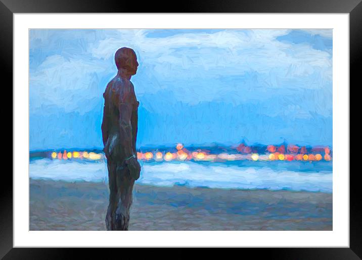 Iron Man at twilight Framed Mounted Print by Jason Wells