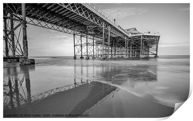 Cromer pier and beach, along exposure Print by Chris Yaxley