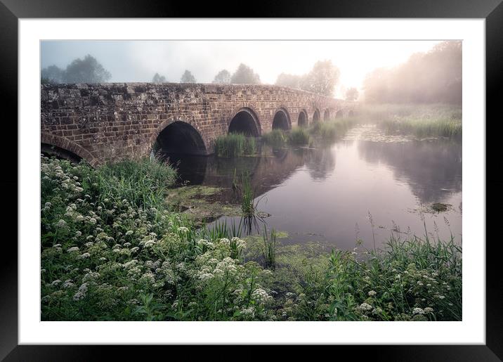 Crawford Bridge Framed Mounted Print by Chris Frost
