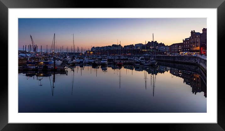Ramsgate Harbour at sunset Framed Mounted Print by Scott Somerside