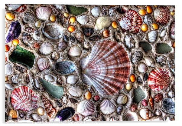 Oceans Treasures Acrylic by Simon Marlow