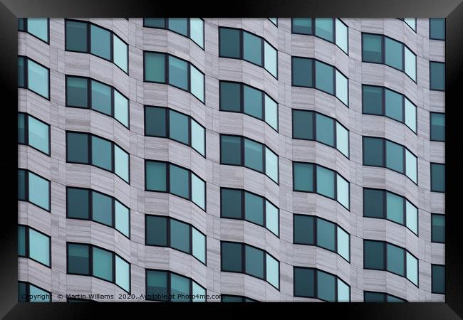 Boston MA architecture detail Framed Print by Martin Williams