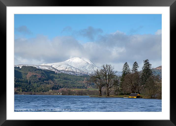 Overlooking Loch Ard Framed Mounted Print by Paul Sutton