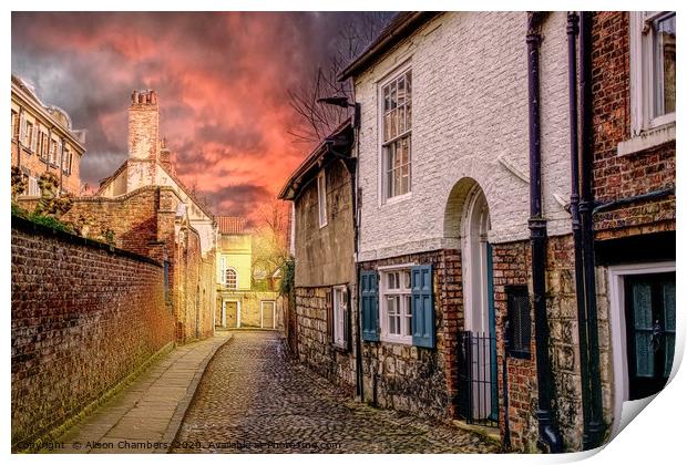 Chapter House Street York Print by Alison Chambers