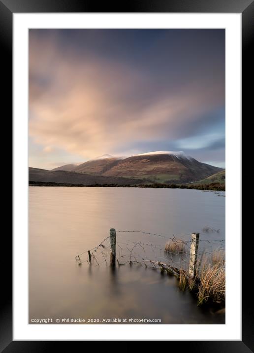 Last Light on Skiddaw Framed Mounted Print by Phil Buckle