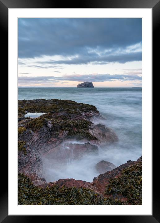 Looking out to Bass Rock Framed Mounted Print by Miles Gray