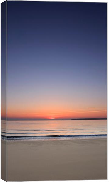 Shoreline Sunrise Canvas Print by Mick Blakey