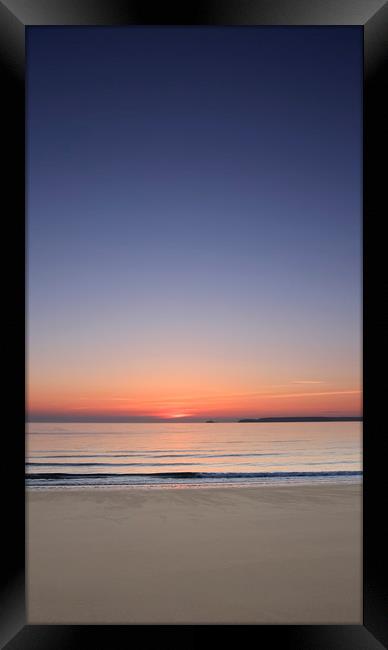 Shoreline Sunrise Framed Print by Mick Blakey