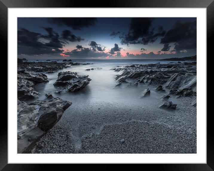 Surreal Sunset Framed Mounted Print by Mick Blakey