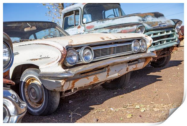 Derelict Buick Special Print by David Hare