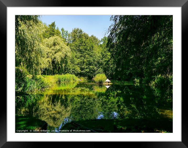 Summertime reflections.  Framed Mounted Print by Jason Williams