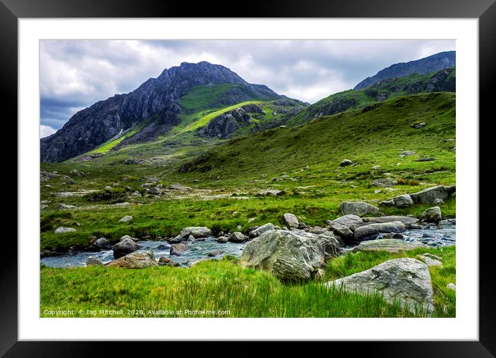 Tryfan Mountain Framed Mounted Print by Ian Mitchell